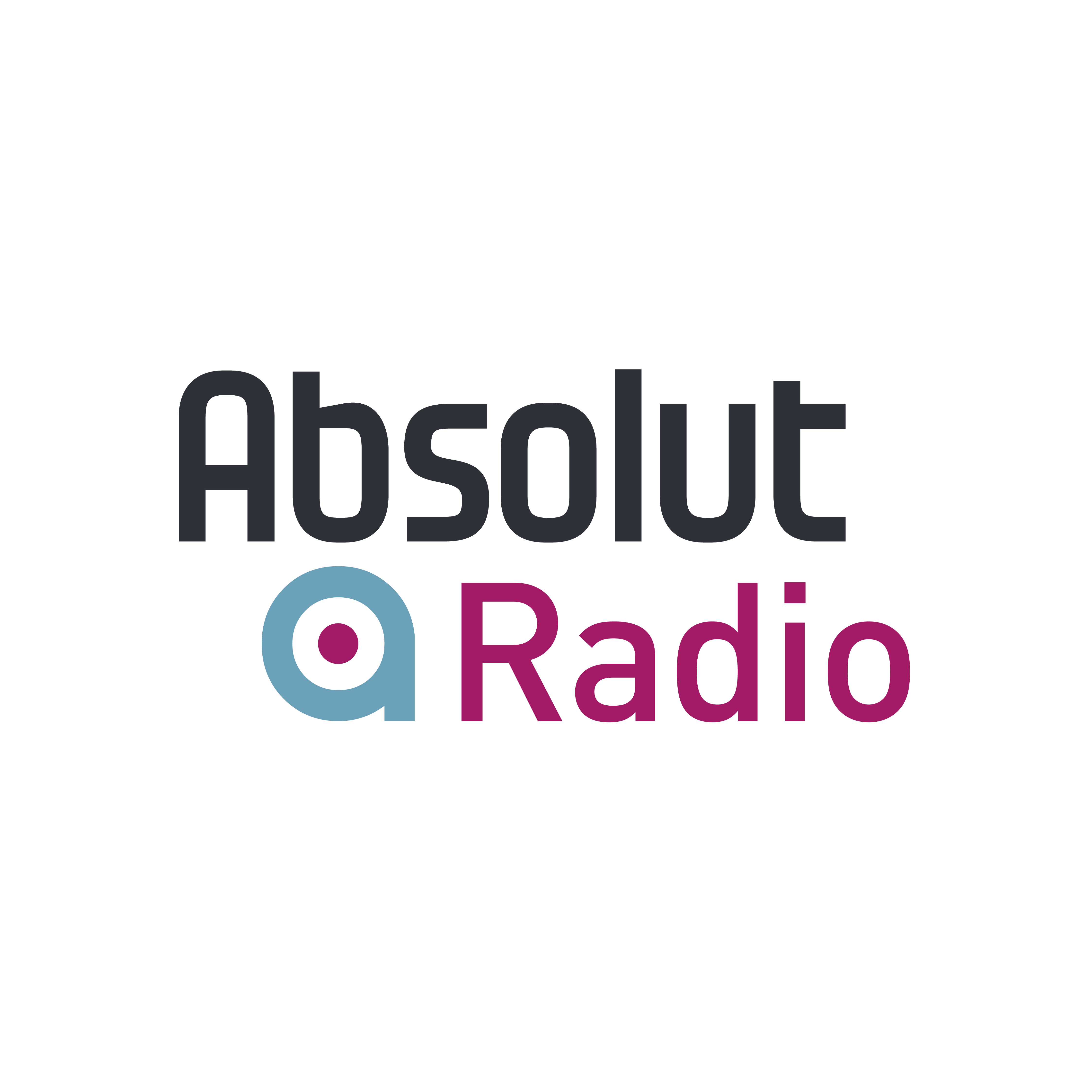 Offizielles Logo von Absolut Radio im Kreis-Design