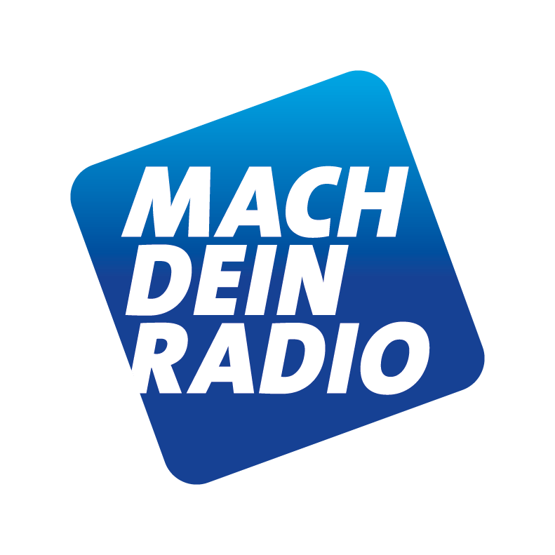 Logo der Initiative „Mach Dein Radio“ – Projekt zur Förderung von Radiomachern in Bayern (CMYK)
