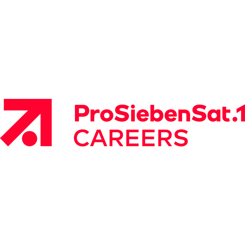 Logo von ProSiebenSat.1 Careers – Karriereportal des Medienkonzerns ProSiebenSat.1 (rot, RGB