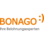 Logo von Bonago, Ihre Belohnungsexperten in Orange.